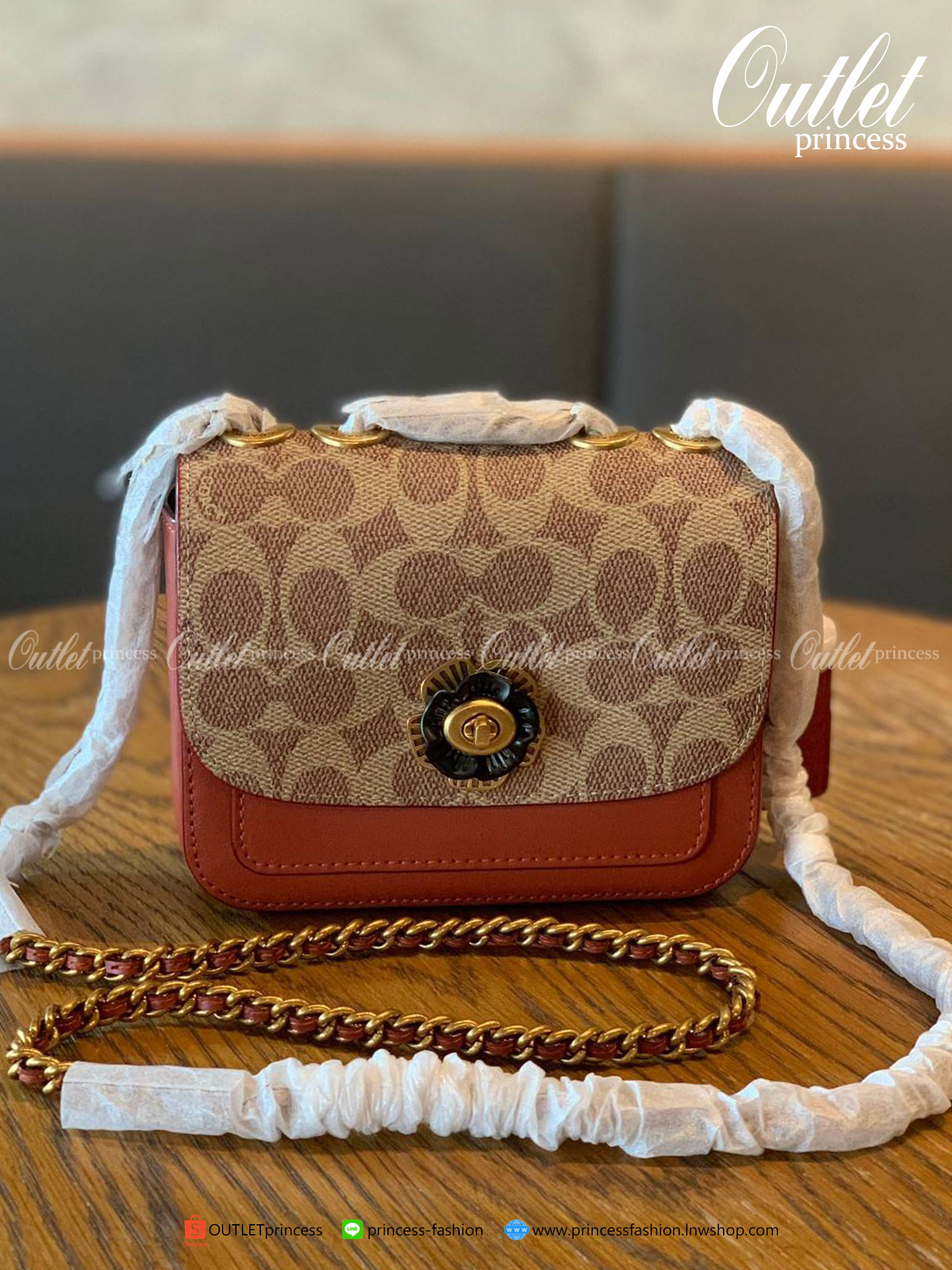 ของแท้ 100% COACH MADISON 16 CROSSBODY BAG LEATHER