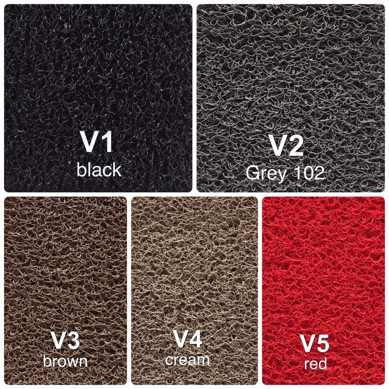 พรมดักฝุ่นไวนิลFORD RANGER 4ประตู (ปี2012-20) แบบ5ชิ้นหลัก เข้ารูป1