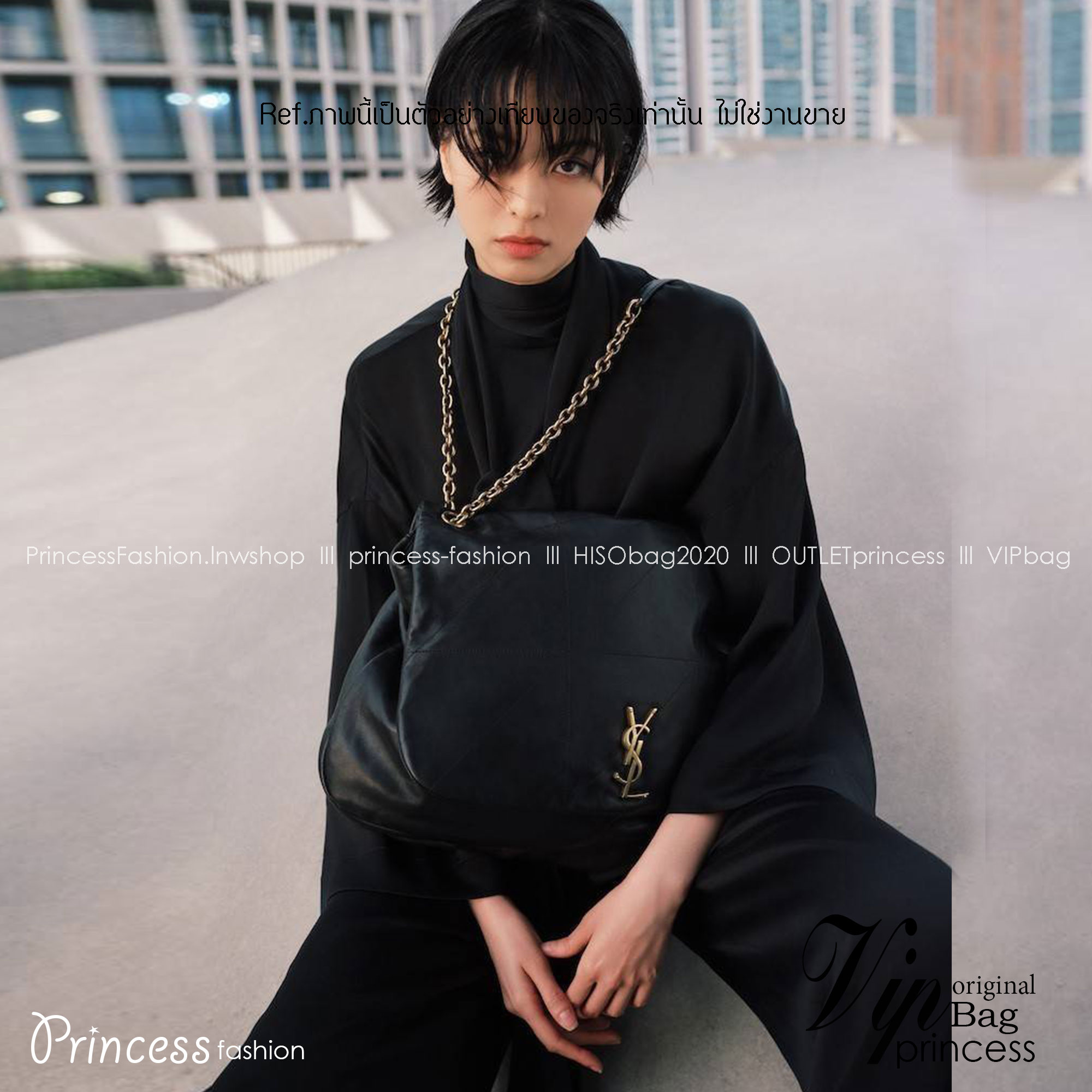 YSL jamie 4.3 in lambskin กระเป๋าสะพายใบใหญ่ เรียบหรู ดูปัง ดูแพง สีดำคลาสสิคตัดกับอะไหล่สีทองได้อย่างลงตัว ครบเครื่องตัวมัม! ดีไซน์ใหม่ 2023 สัมผัสผิวกระเป๋าดูดีมากๆ