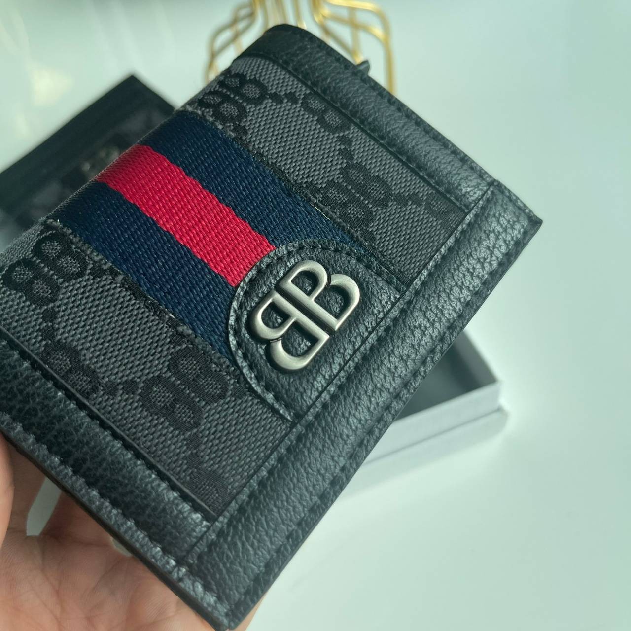 หนังแท้ Gucci X BALENCIAGA wallet The Hacker Project กระเป๋าสตางค์หนังแท้งานสวยมาก พร้อมส่งที่ไทย ภาพสินค้าถ่ายจากงานขายจริง ใช้งานต่างประเทศได้