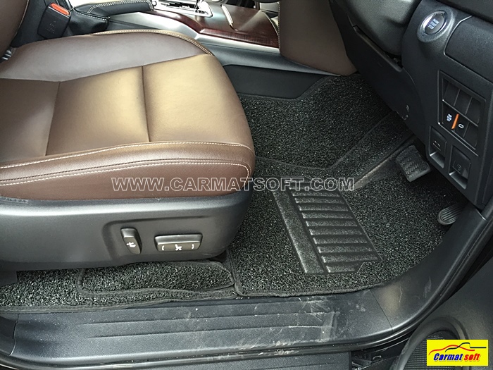พรมดักฝุ่นไวนิลTOYOTA FORTUNER 2015-20 สีดำ เต็มคัน