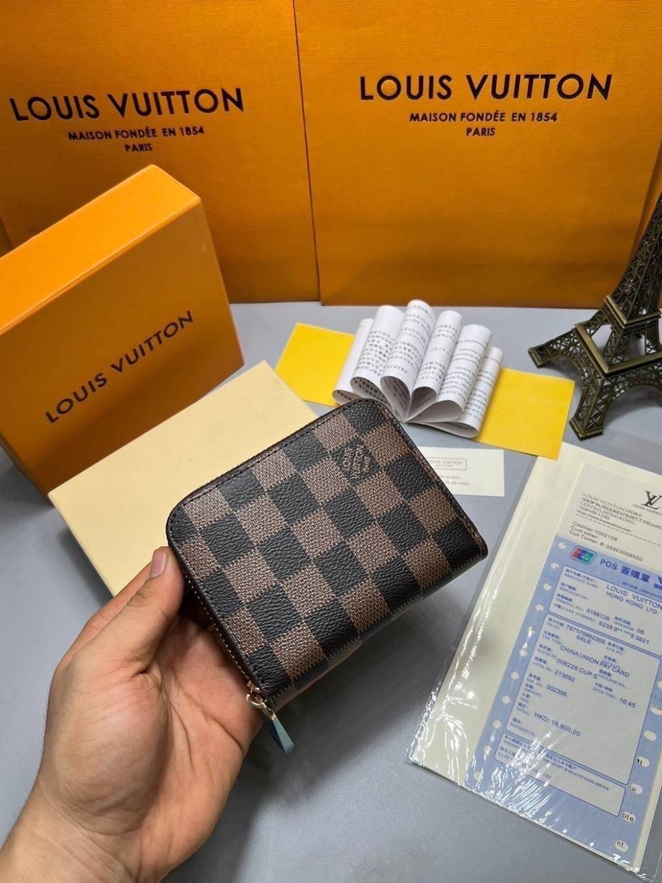 ORI หนังแท้ | LV Zippy Coin Purse / LV Short Wallet กระเป๋าสตางค์ใบสั้นกระเป๋าสตางค์ซิปรอบ 🤍 เกรดออริจินอล