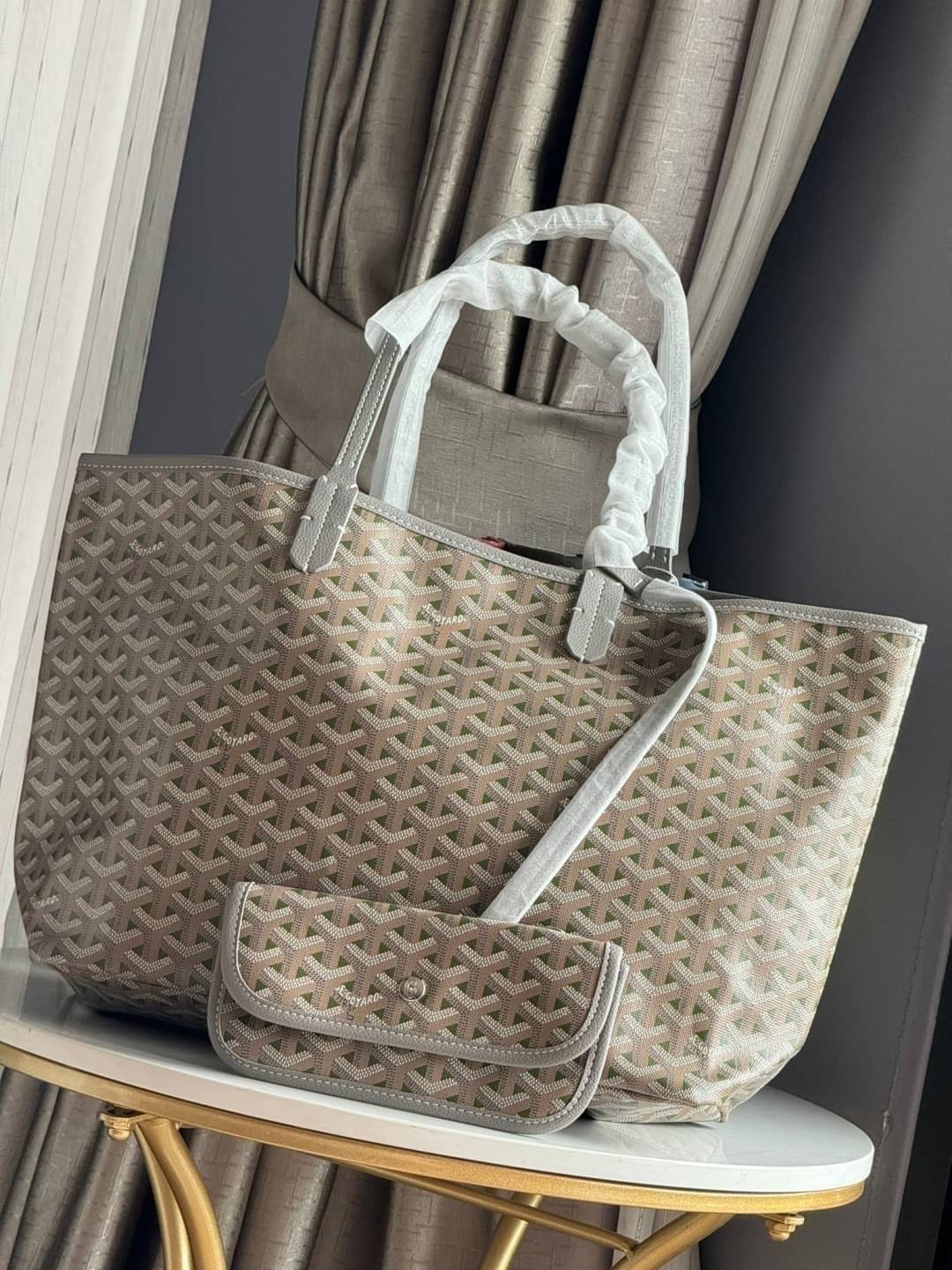 พร้อมส่ง 2 สี PM 35cm GOYARD SAINT LOUIS CLAIRE-VOIE PM BAG กระเป๋าทรงโท้ทใบใหญ่ เกรดออริ สลับแท้ 1:1