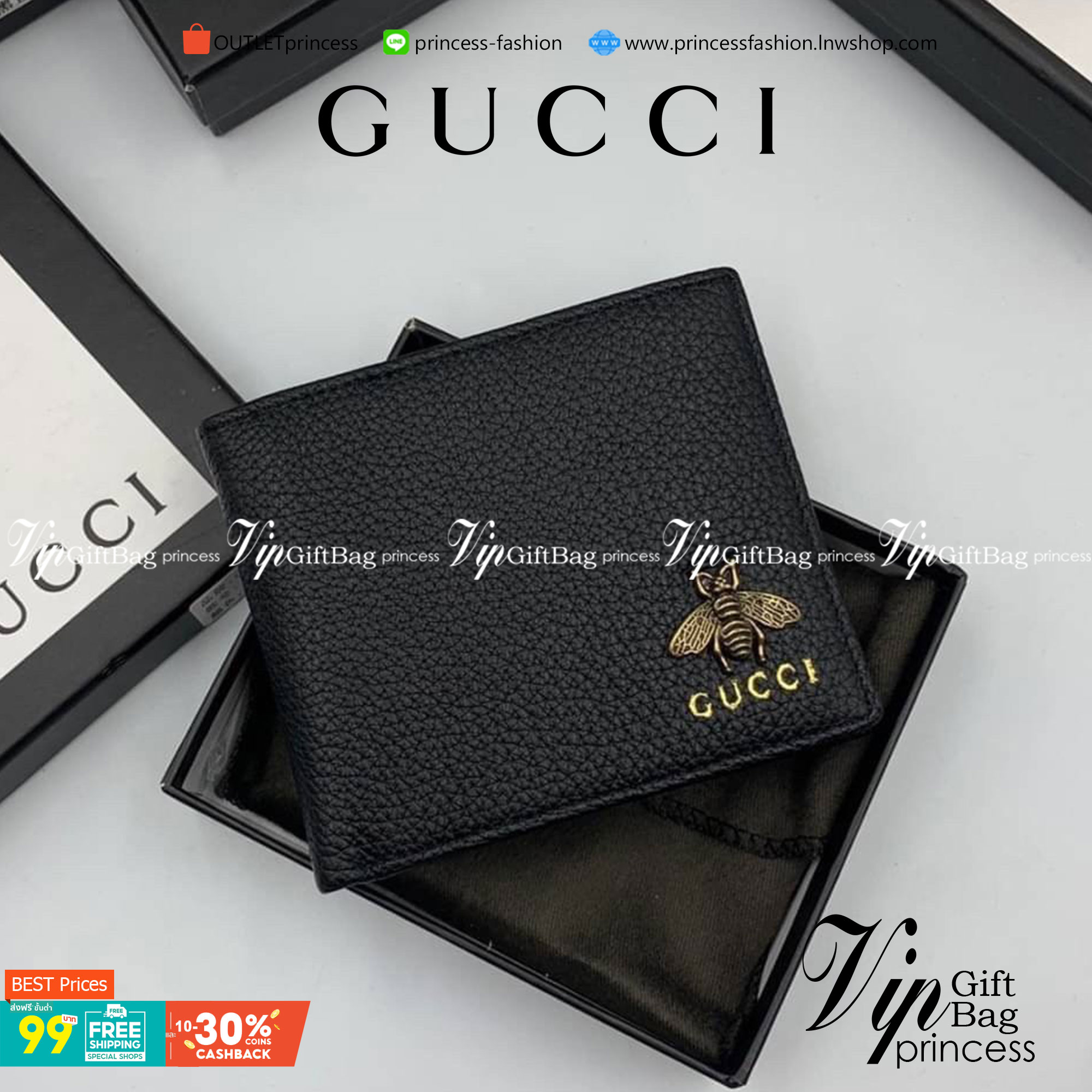 หนังแท้ GUCCI Men Short Wallet รุ่นใหม่ล่าสุด!! หนังสวยเริด ดีงามมากค่าาา กระเป๋าสตางค์ใบสั้น ดีไซน์ใหม่ สวยดูหรู ถือใช้กำลังเหมาะมือ ใส่บัตรได้เยอะ ใส่ธนบัตรได้ทุกชนิด มาครบ set พร้อมส่ง!! เป็นไอเท็มที่หนุ่มๆต้องมีจริงๆจ้า 😎😎