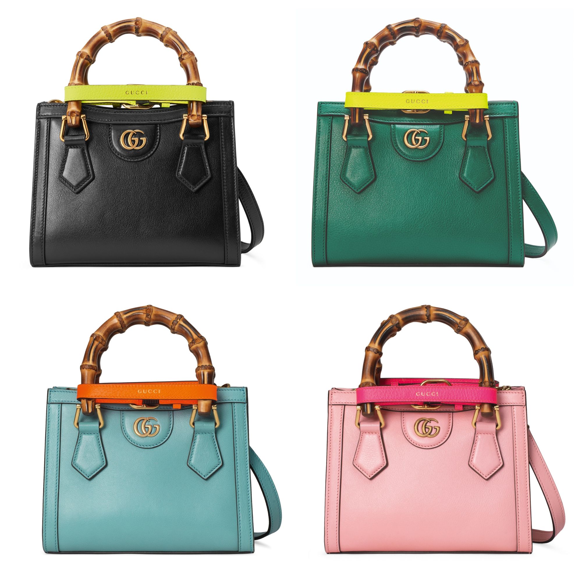 VIP GIFT 】หนังแท้ GUCCI Diana mini tote bag กระเป๋างานหูไม้ไผ่สุดคลาสสิก ดีไซน์มาใหม่พร้อมเข็ดขัดหนังสีสะท้อนแสงประดับตรงหูกระเป๋า ขนาดมินิกำลังน่ารักเลยค่ะ วัสดุหนังแท้ อะไหล่ทอง งานสวยตั้งอยู่ทรง มีสายสะพายยาว 1เส้น สามารถปรับระดับได้-ถอดได้ งานเก๋ไก๋ที