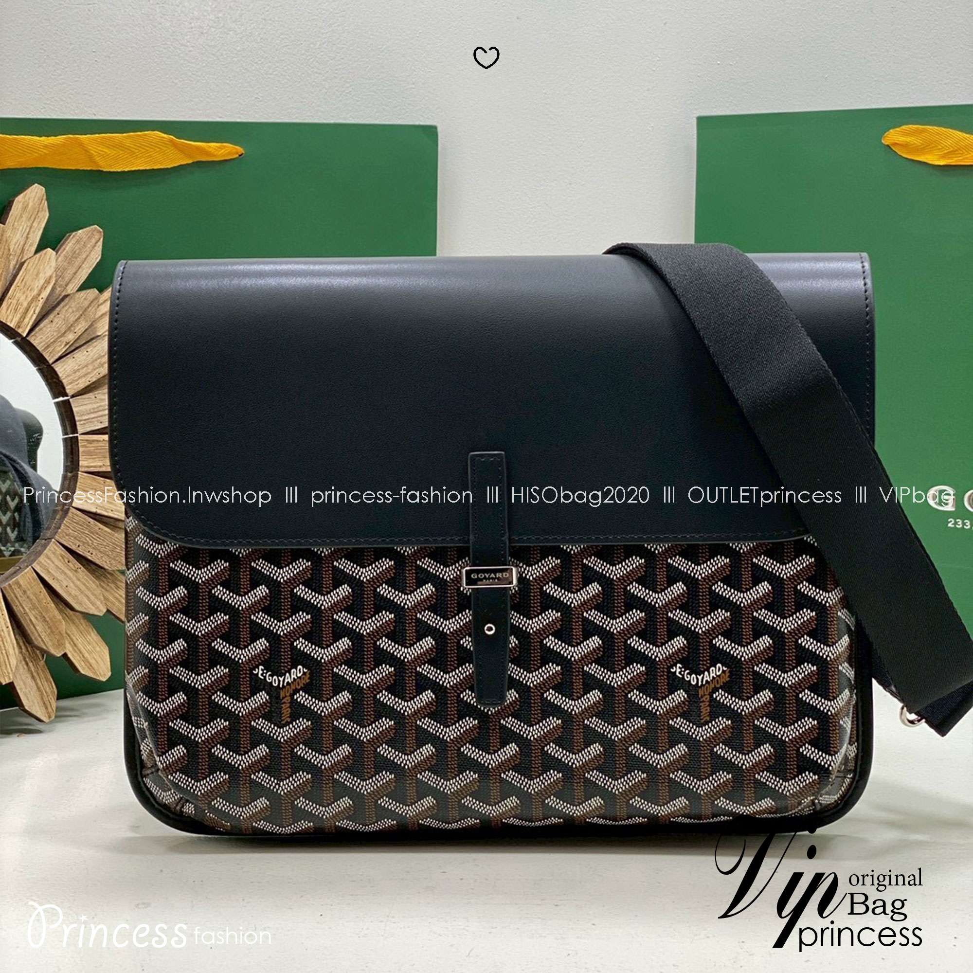 ORI หนังแท้ | Goyard Coursier Messenger bag กระเป๋าแมสเซ็นเจอร์ดีไซน์ใหม่ กะทัดรัดใช้งานได้อย่างคล่องตัว เหมาะมากสำหรับสายสปอร์ต ที่สุดของความหรูตอบโจทย์การใช้งาน ใบจริงสวยงามตามรูปค่ะ