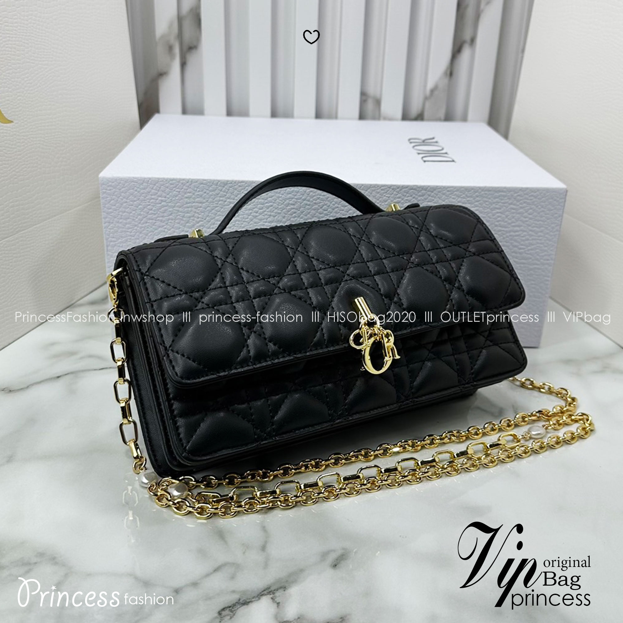 8.5" DIOR My Dior Mini Bag / Dior Clutch Bag กระเป๋าสะพายทรงคลัชทันสมัย หรูหราสง่างาม จะถือหรือสะพายก็ดูดีมีระดับ เกรดออริ 1:1 ใช้งานต่างประเทศได้