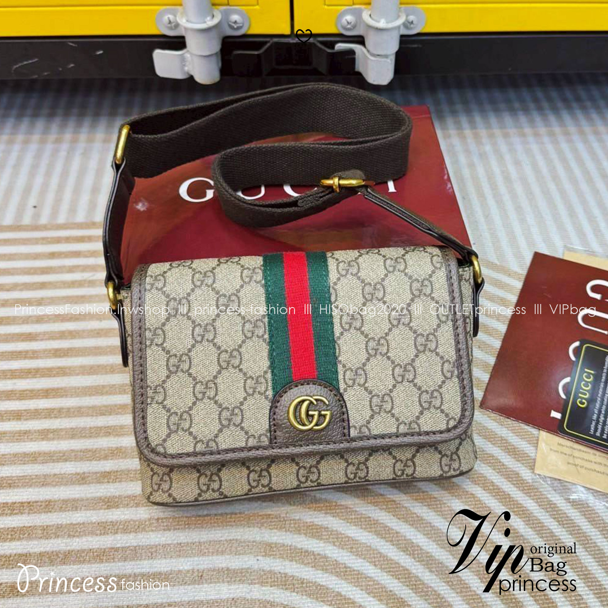 Gucci Ophidia mini bag / Gucci Messenger Bag กระเป๋าสะพายทรงแมสเซ็นเจอร์ ดีไซน์แถบคาดโดดเด่น สวย หรู คอลเล็กชั่น Ophidia มอบชีวิตชีวาให้กับมรดกของแบรนด์ด้วยแถบ Web