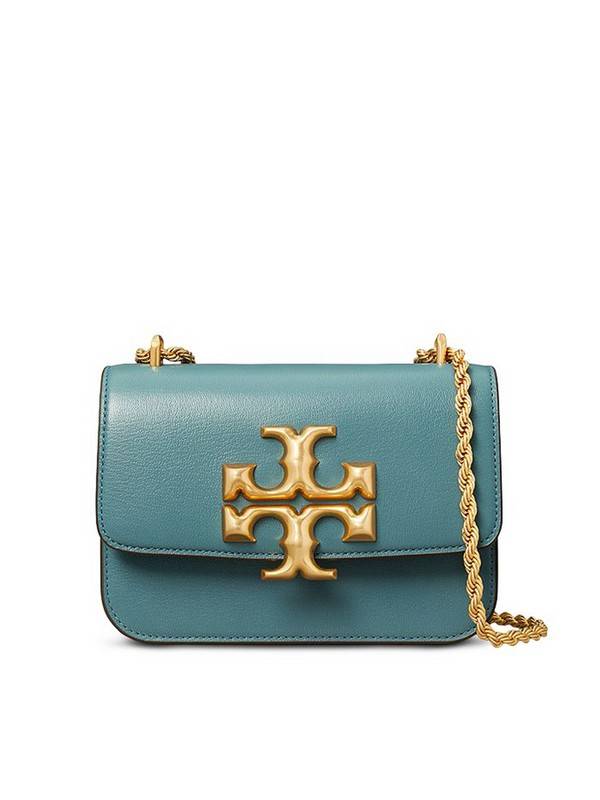 TORY BURCH ELEANOR TEXTURED SMALL CONVERTIBLE SHOULDER BAG สีใหม่!! ฮอตไอเท็ม รุ่นนี้ขายดีขายหมด สวยหรู คุณหนู ผู้ดี!! หายากมาก กระเป๋าสะพายข้าง ดีไซน์อยู่ทรง ขนาดกำลังสะดวกใช้สำหรับสาว วัสดุหนังแท้เต็มใบ ผิวมีเทกเจอร์ อัพเวลความหรู สีทูโทน เปิด-ปิดด้วยแถ