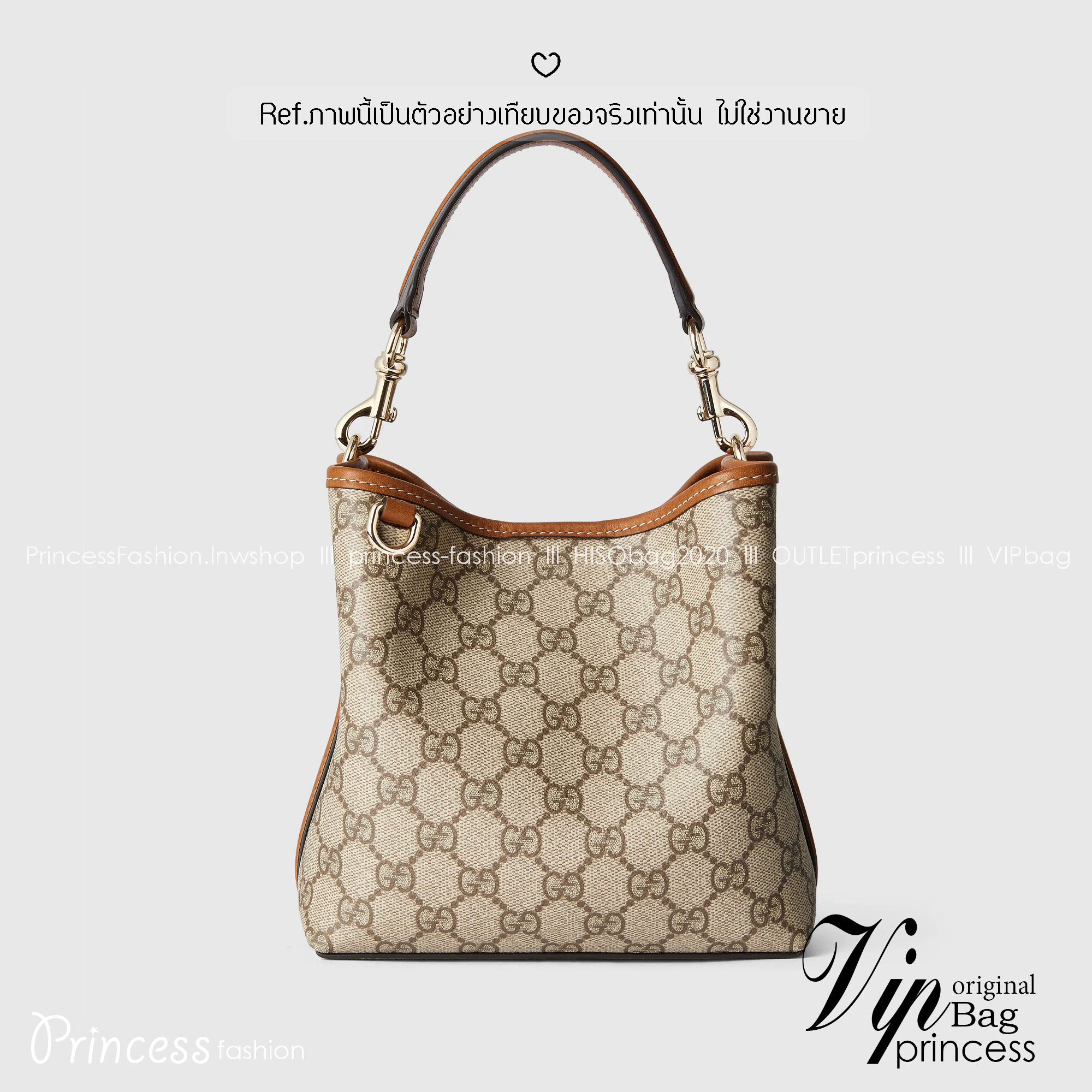 GUCCI GG Emblem mini bucket bag กระเป๋าทรงบัคเก็ตวินเทจงานแบรนด์หรู รุ่นใหม่ล่าสุด ดีไซส์สวยใช้งานง่าย ภายในโล่งกว้าง จุของได้เยอะ ถือหรือสะพายก็สวย Must Have!! เลยค่ะ