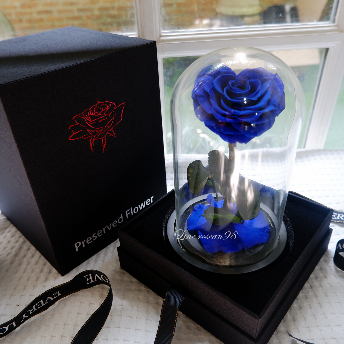 กุหลาบอมตะ กุหลาบในโหลแก้ว หัวใจสีน้ำเงิน กุหลาบโฉมงามกับเจ้าชายอสูร กุหลาบbeauty and the beast