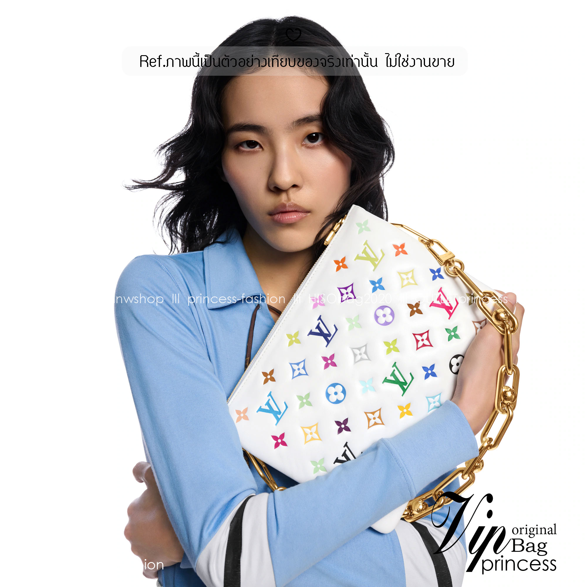 ORI หนังแท้ | LV Coussin PM bag Soft leather with Monogram pattern กระเป๋าถือสะพายไหล่ หรือถือเป็นกระเป๋าคลัทช์ หนึ่งในไอเท็มโดดเด่นจากแฟชั่นโชว์คอลเลกชันประจำฤดูกาล Spring-Summer หนังบุนวม