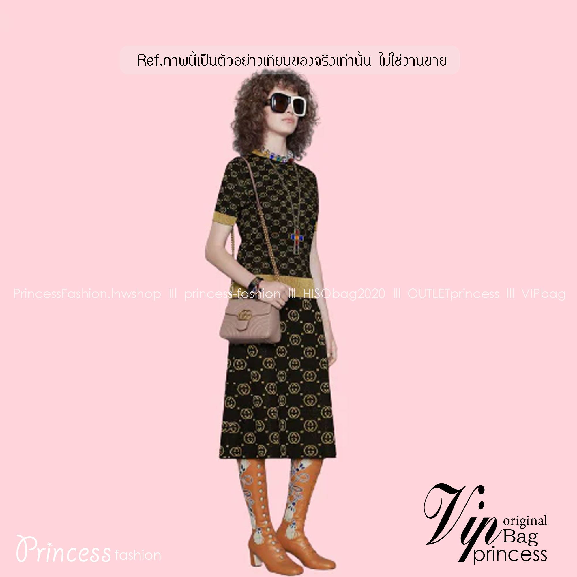 GUCCI GG Marmont mini top handle bag กระเป๋าสะพายข้างรุ่นคลาสสิค ดีไซน์ใหม่พร้อมหูจับในตัว ใช้งานง่าย สายสะพายยาวถอดได้ ถือออกงานก็ปัง สะพายเป็น Every Look ก็เลิศมาก สวยหรูดูแพง อัพลุคได้สบายๆ