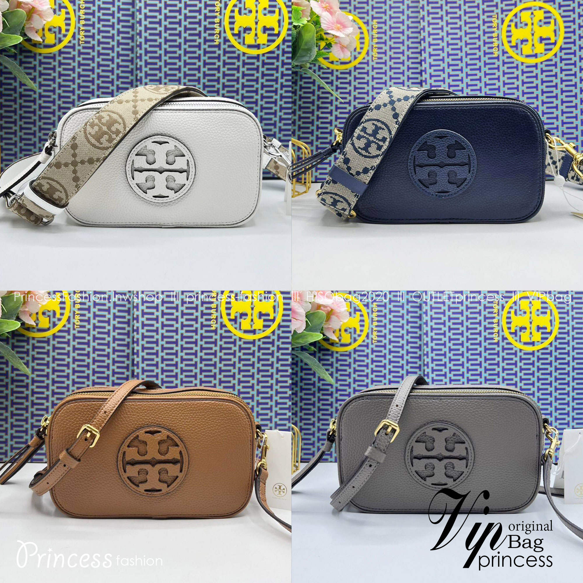 TORY BURCH Miller Mini Crossbody Bag / TORY CAMERA BAG / TORY BAG พร้อมส่ง 5 สี กระเป๋าสะพายใบเล็กมินิมอลในรูปทรงใหม่ที่คล่องตัว