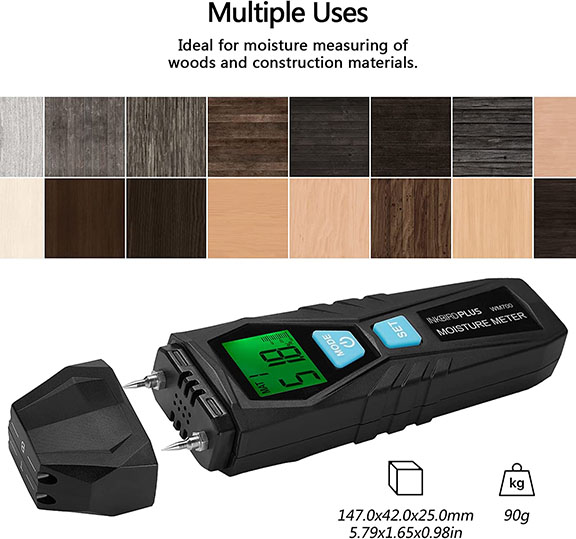 เครื่องวัดความชื้นพื้นคอนกรีต ผนังบ้าน ไม้ ตรวจหาความชื้น ยี่ห้อ Inkbirdplus