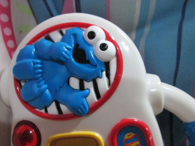 Sesame Street Super Boom Box 123 FM Electronic Radio Toys ของเล่นเสริมพัฒนาการสำหรับเด็กมือสอง