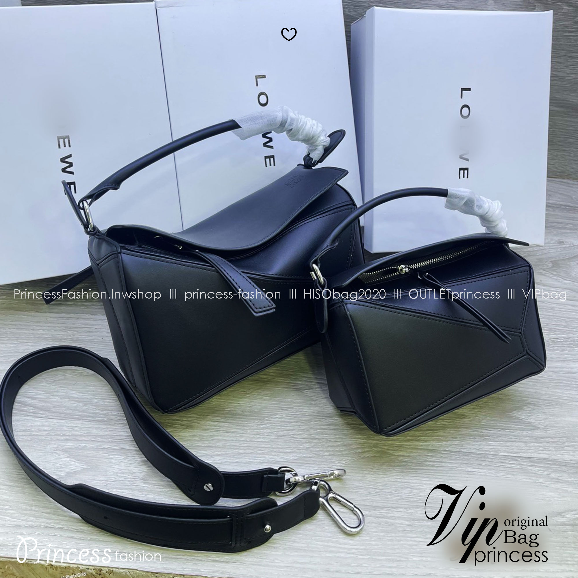 Loewe Puzzle bag กระเป๋าสะพายข้างทรงกล่อง มีให้เลือก 2 ไซส์ สุดยอดแบรนด์ที่ดีไซน์เป็นเอกลักษณ์ โดดเด่น สวยหรู สไตล์พัซเซิลคลาสสิค