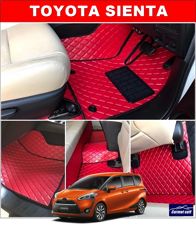 พรมปูพื้นรถยนต์TOYOTA SIENTA ลายDIAMOND เต็มคัน