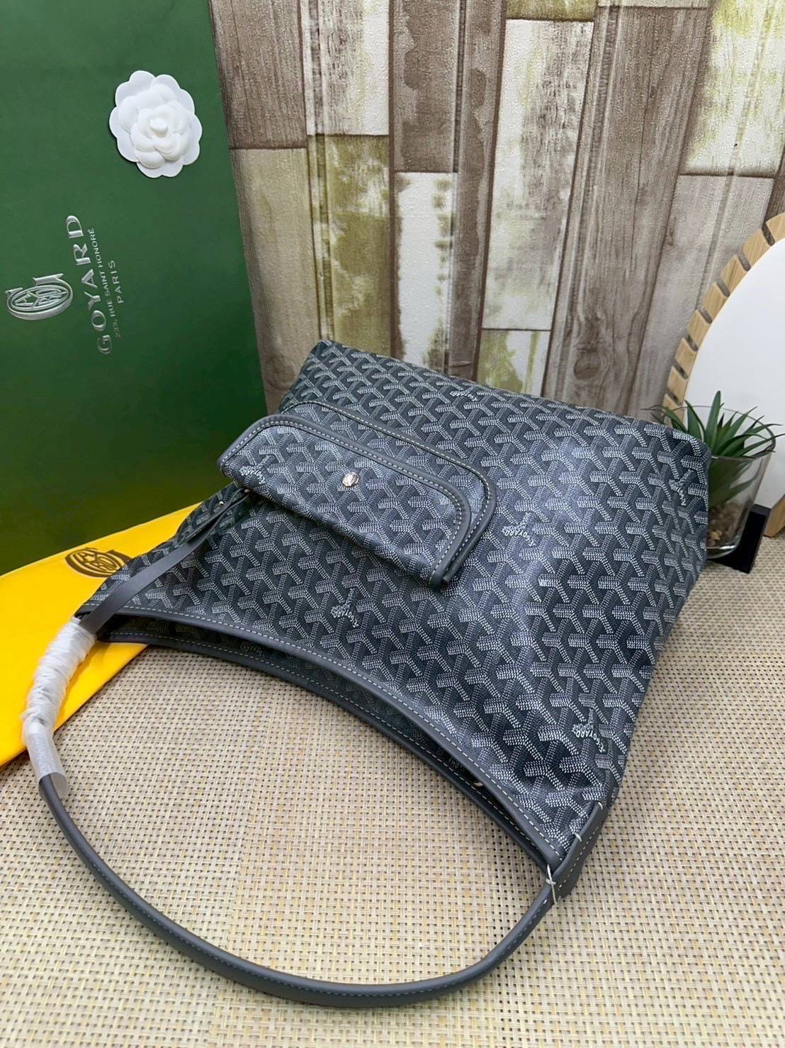 พร้อมส่ง 8 สี ORI หนังแท้ | Goyard Bohème Hobo Bag กระเป๋าสะพายทรงโฮโบ สะท้อนถึงความเบา ความยืดหยุ่น เปิดปิดแบบซิป สะดวกสบายขึ้น
