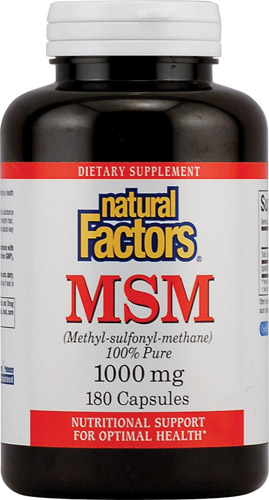 (Pre-order) Natural Factors MSM 1000 mg 180 Capsules