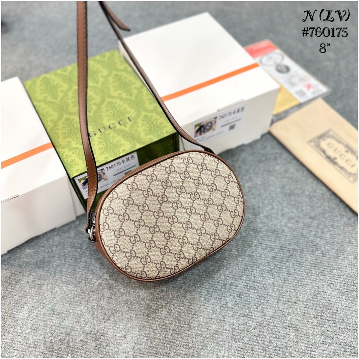 Gucci Ophidia GG Mini Round Shoulder Bag / GUCCI BAG พร้อมส่ง 2 สี กระเป๋าสะพายทรงกลมรีคลาสสิค สวยอยู่ทรง โดดเด่นด้วยโลโก้จั้มโบ้ด้านหน้า ภายในเป็นช่องโล่ง จุได้แบบกำลังดี