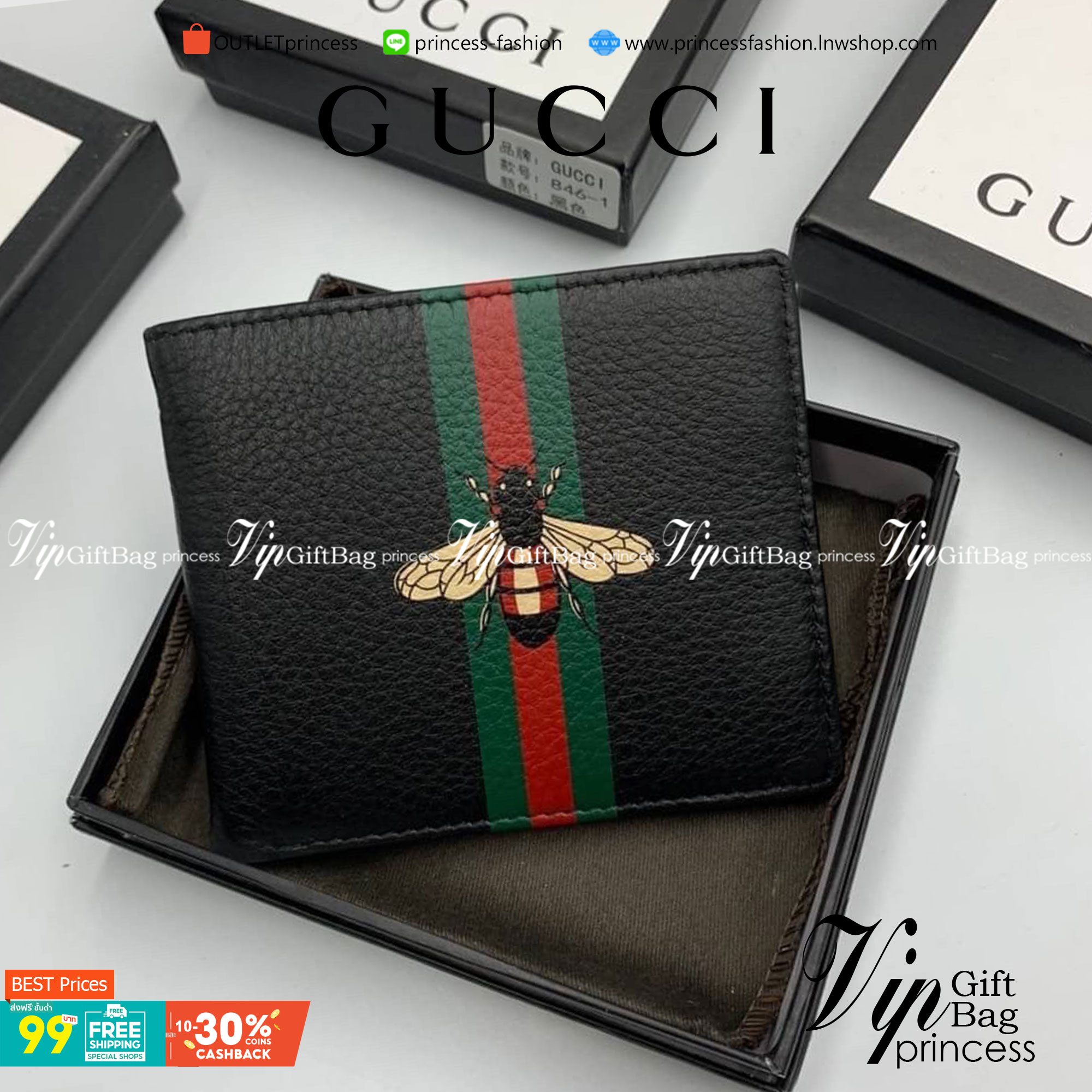 หนังแท้ GUCCI Men Short Wallet รุ่นใหม่ล่าสุด!! หนังสวยเริด ดีงามมากค่าาา กระเป๋าสตางค์ใบสั้น ดีไซน์ใหม่ สวยดูหรู ถือใช้กำลังเหมาะมือ ใส่บัตรได้เยอะ ใส่ธนบัตรได้ทุกชนิด มาครบ set พร้อมส่ง!! เป็นไอเท็มที่หนุ่มๆต้องมีจริงๆจ้า 😎😎