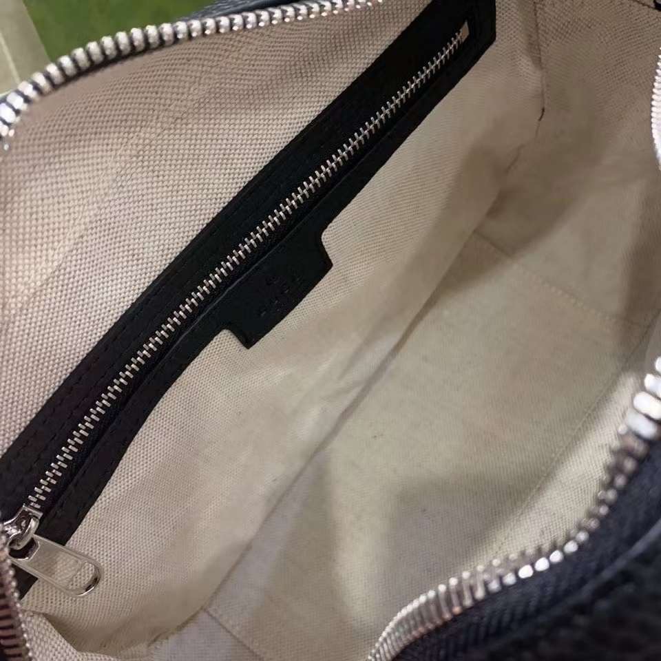 GUCCI JUMBO GG MEDIUM MESSENGER BAG Black jumbo GG leather กระเป๋าทรงแมสเซ็นเจอร์สีดำคลาสสิค เกรดออริ ท็อป สลับแท้ 1:1 เกรดดีสุด ใช้งานต่างประเทศได้