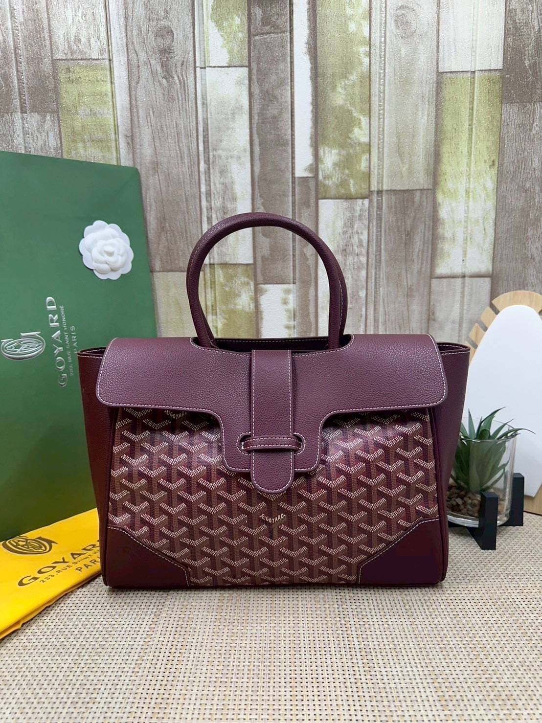 5 สี ORI หนังแท้ | Goyard Saigon Tote Bag กระเป๋าสะพายทรงโท้ท พร้อมหูจับใช้งานง่าย ภายในโล่งกว้าง หรูหราลงตัว