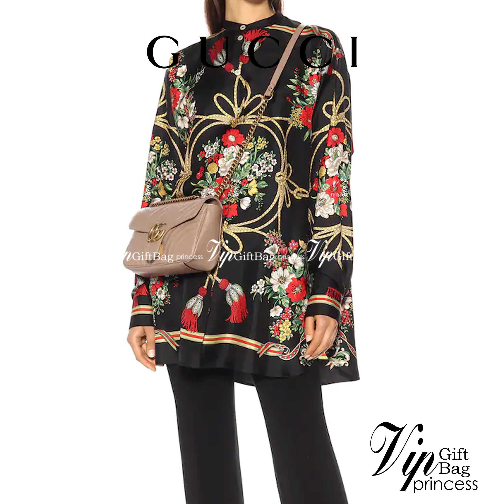 หนังแท้ GUCCI GG Marmont small shoulder bag 26cm ภาพสินค้าถ่ายจากงานขายจริง ใช้งานต่างประเทศได้ค่ะ