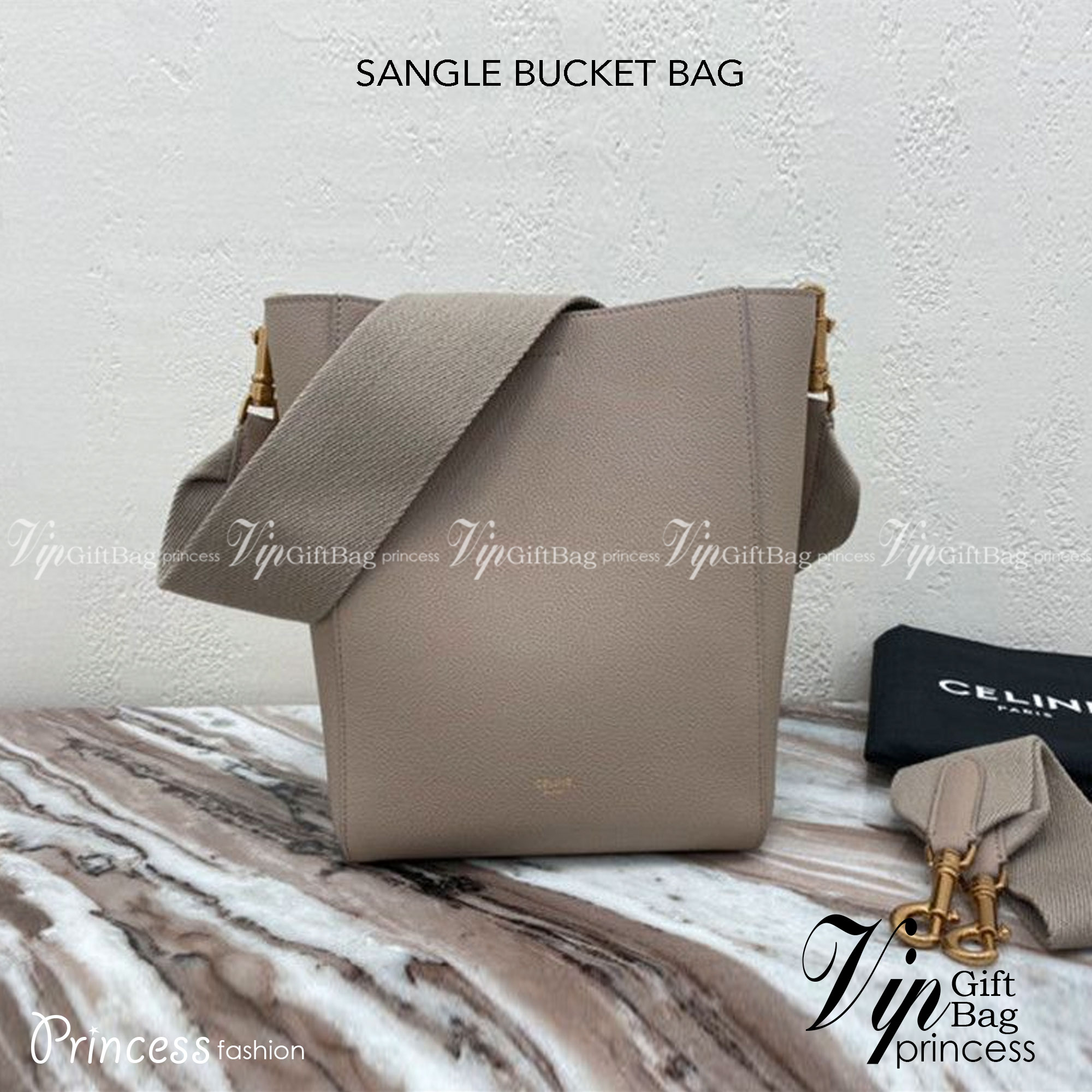 CELINE SANGLE SMALL BUCKET BAG กระเป๋าสะพายทรงบัคเก็ต หนังซอฟอย่างดี น่าใช้มากๆ