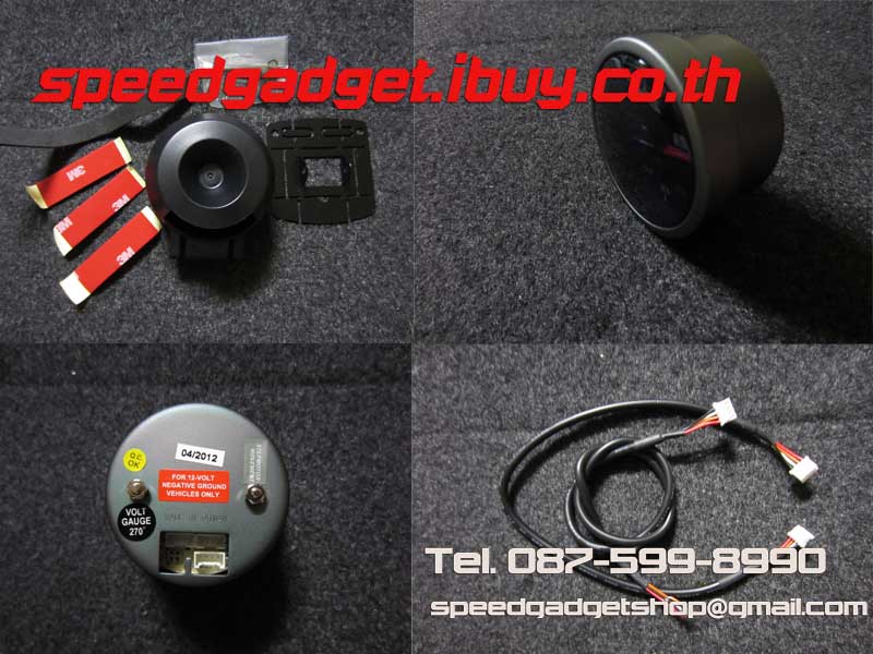เกจ์วัด Volt วัดโวลท์ หน้ามืด 60 mm