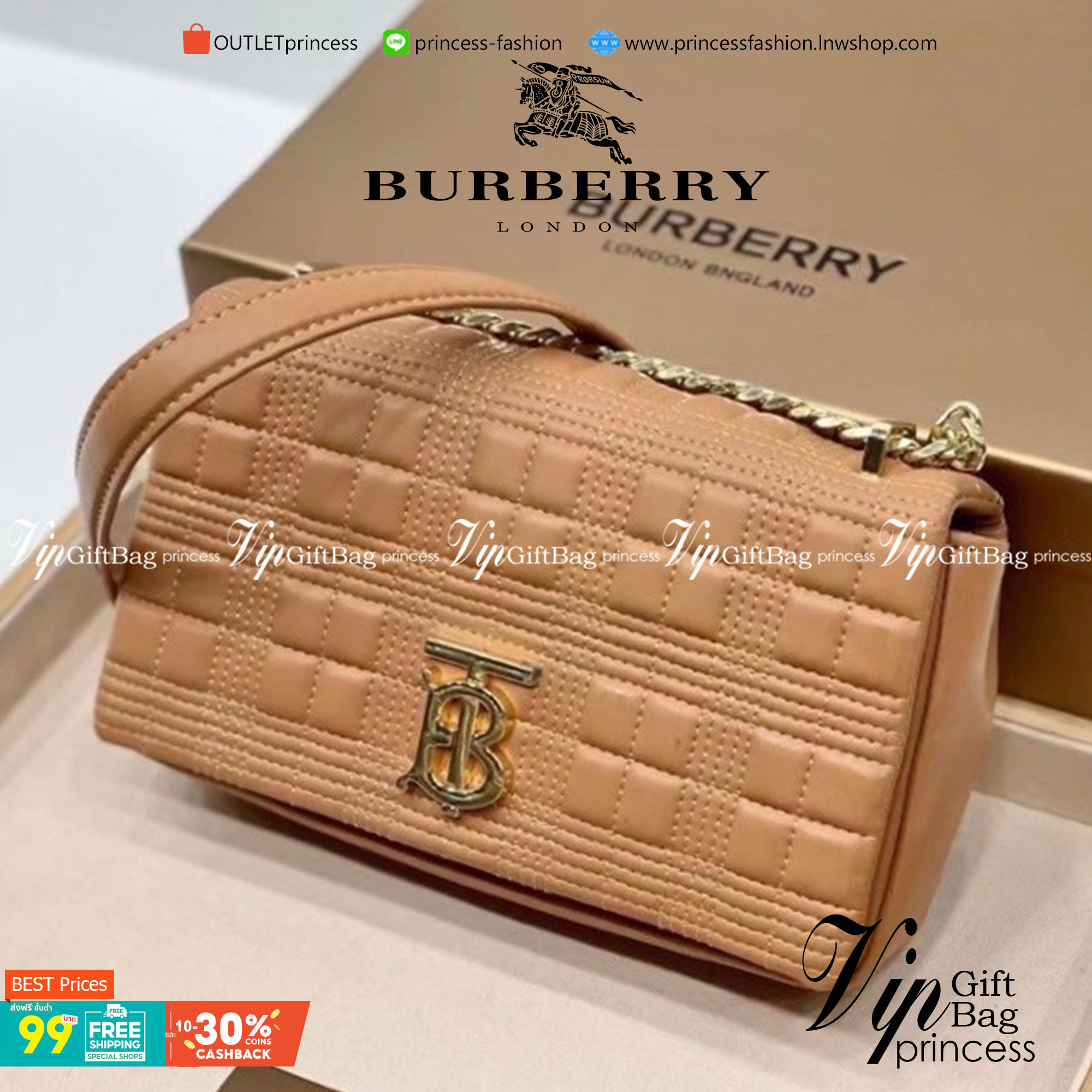 Burberry Quilted Lambskin Lola Bag BURBERRY FRAGRANCES QUITED LAMBSKIN BAG VIP GIFT WITH PURCHASE GWP พรีเมี่ยมกิ๊ฟ Limited จาก BURBERRY Perfume DutyFree หนังแท้ Lambskin หนังนิ่มสวยขึ้นรูปเงา ขนาดกำลังดู ใบฮอตอีกหนึ่งรุ่นที่กำลังมาแรง