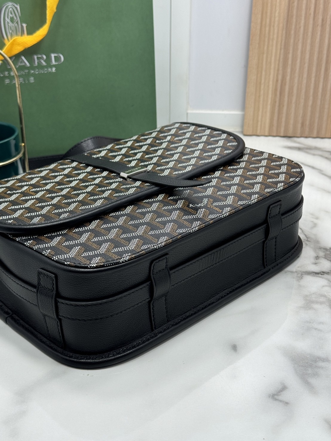 ORI | สลับแท้ GOYARD Belvedere MM Bag 29cm กระเป๋าสะพายทรงแมสเซ็นเจอร์แบรนด์หรูสัญชาติฝรั่งเศส หนังแท้ แคนวาสแท้อย่างดี