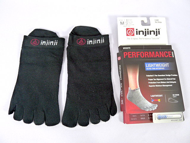 injinji 2.0 Lightweight No-show - M /Black