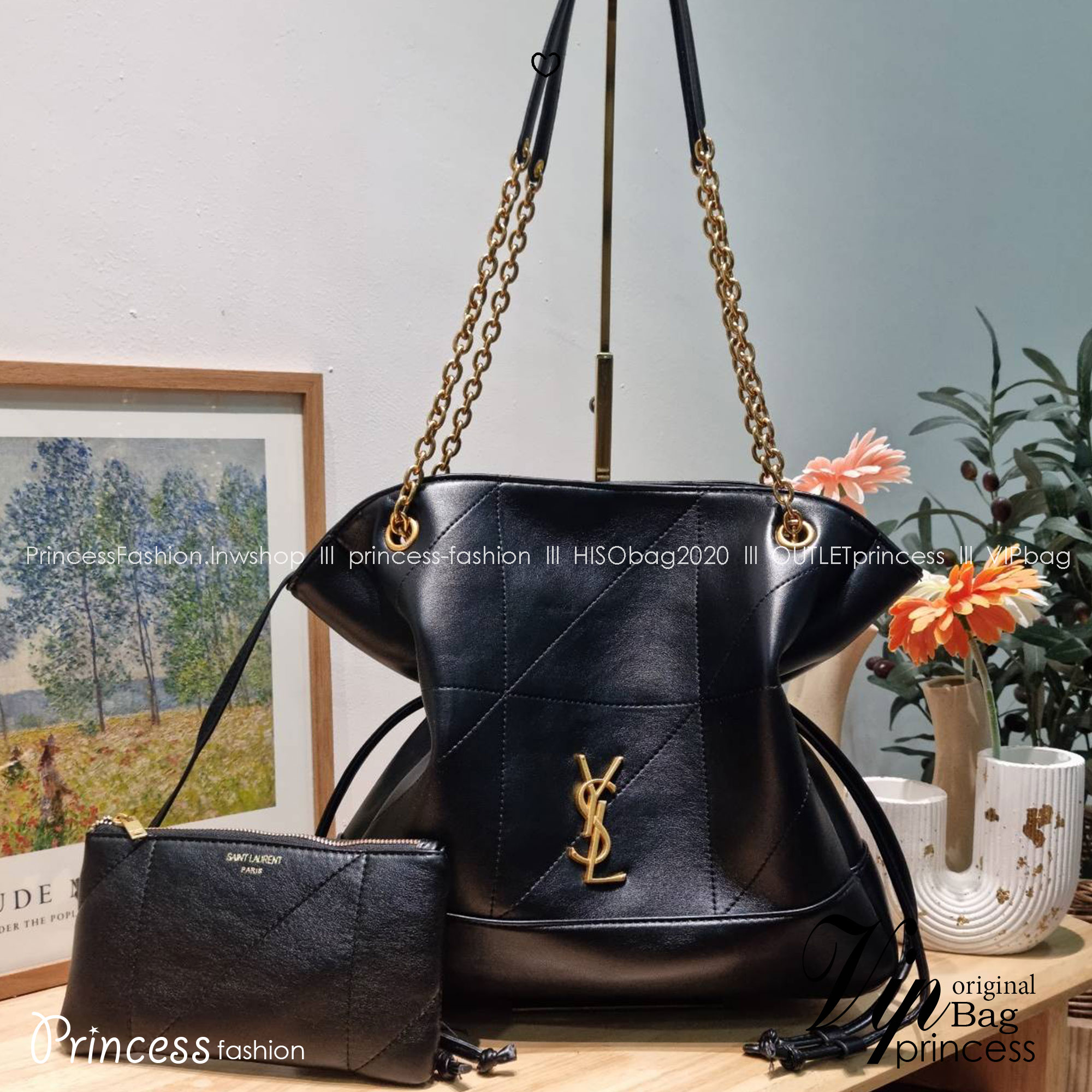 YSL jamie shopping bag ครบเครื่องตัวมัมเค้าใช้กัน ดีไซน์ใหม่! กับกระเป๋าสะพายใบใหญ่ เรียบหรู ดูปัง ดูแพง สีดำคลาสสิคตัดกับอะไหล่สีทองได้อย่างลงตัว