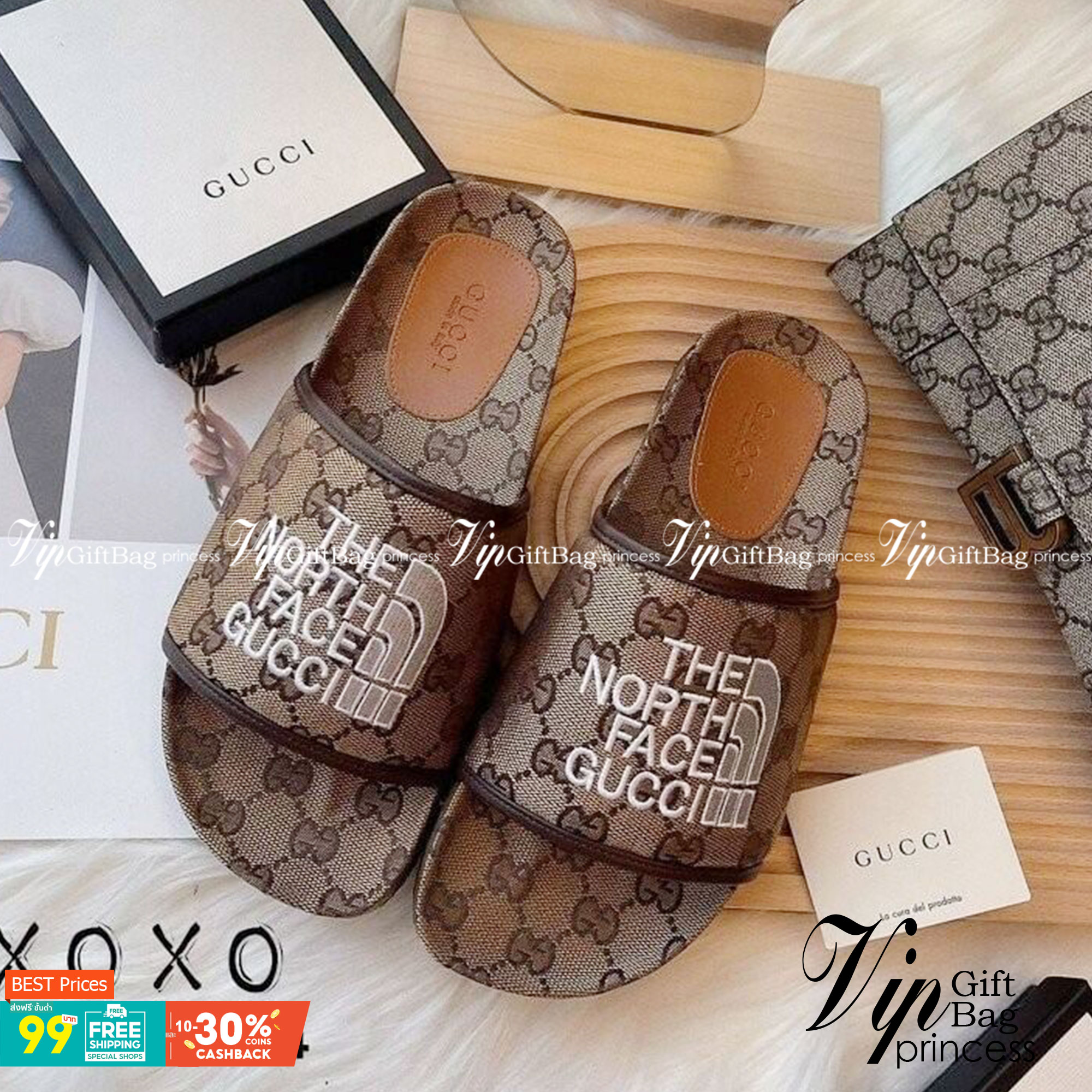 Gucci Sandals แตะงานสวม สวย ดูแพงเกินราคา ตัวใหม่ล่าสุด ชนช้อป แอดบอกเลยงานนี้ต้องมี วัสดุผ้าลาบแบรยด์ ด้านหน้างานปัก รุ่นคอลเลคชั่นใหม่ ด้านในรองฟองน้ำนุ่ม พื้นร่องบุ๋ม กระชับเท้า น้ำหนักเบา แมทส์ชุดง่าย