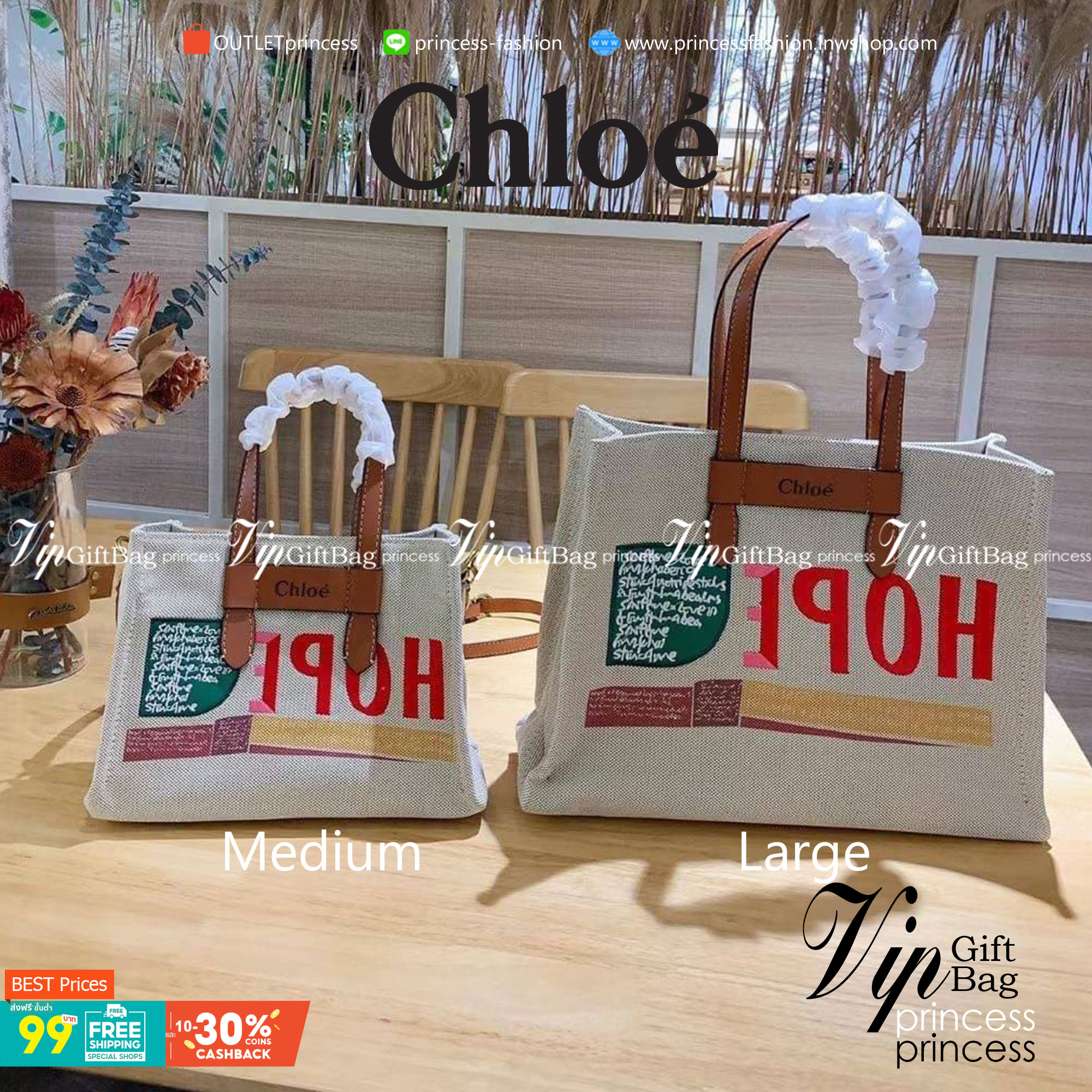 Large: CHLOÉ Woody large leather-trimmed cotton-canvas tote corita kent tote 14” canvas