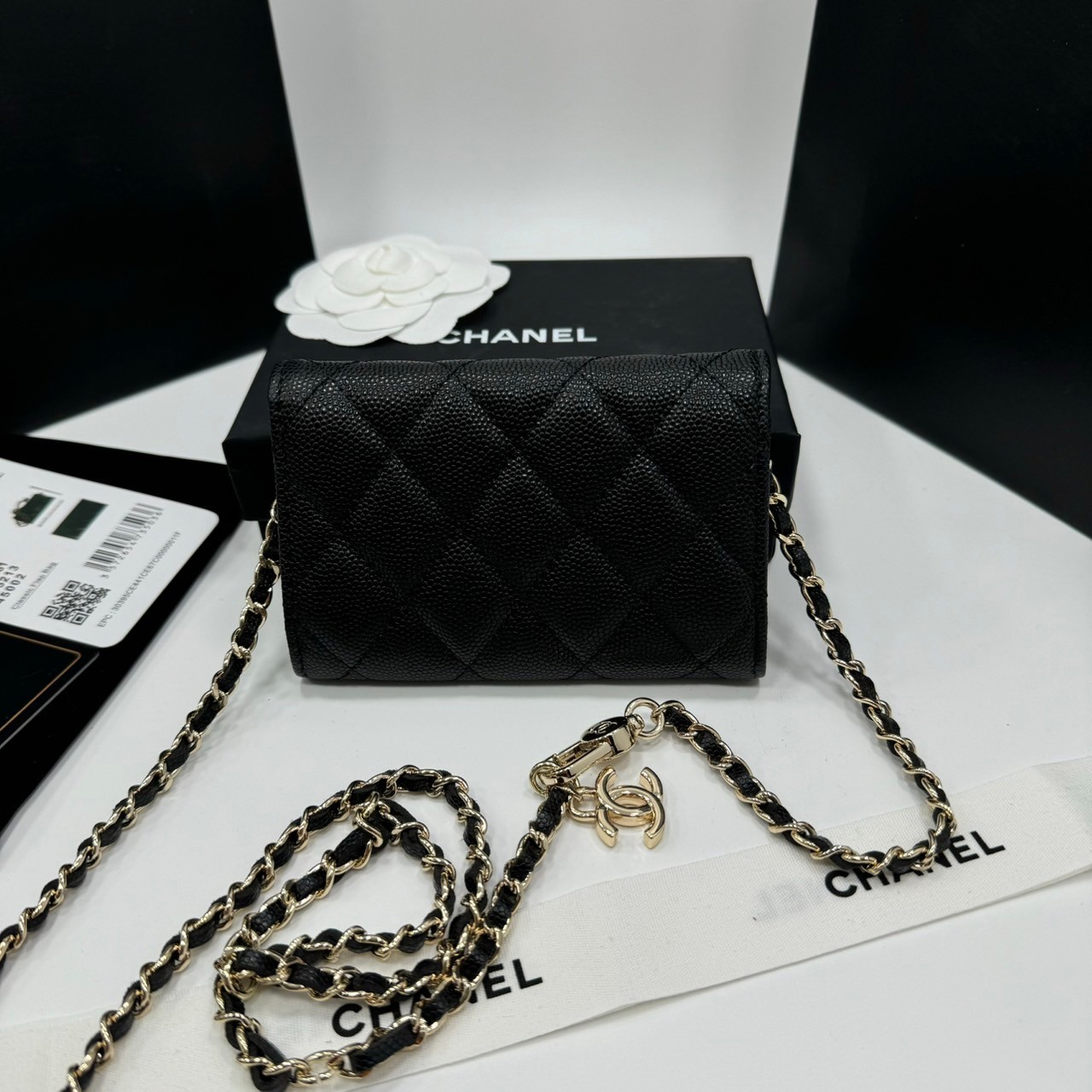 CHANEL mini wallet on chain crossbody กระเป๋าสตางค์พร้อมสายสะพายไซส์มินิ เกรดออริ 1:1 ใช้งานต่างประเทศได้ ภาพถ่ายจากงานขายจริง