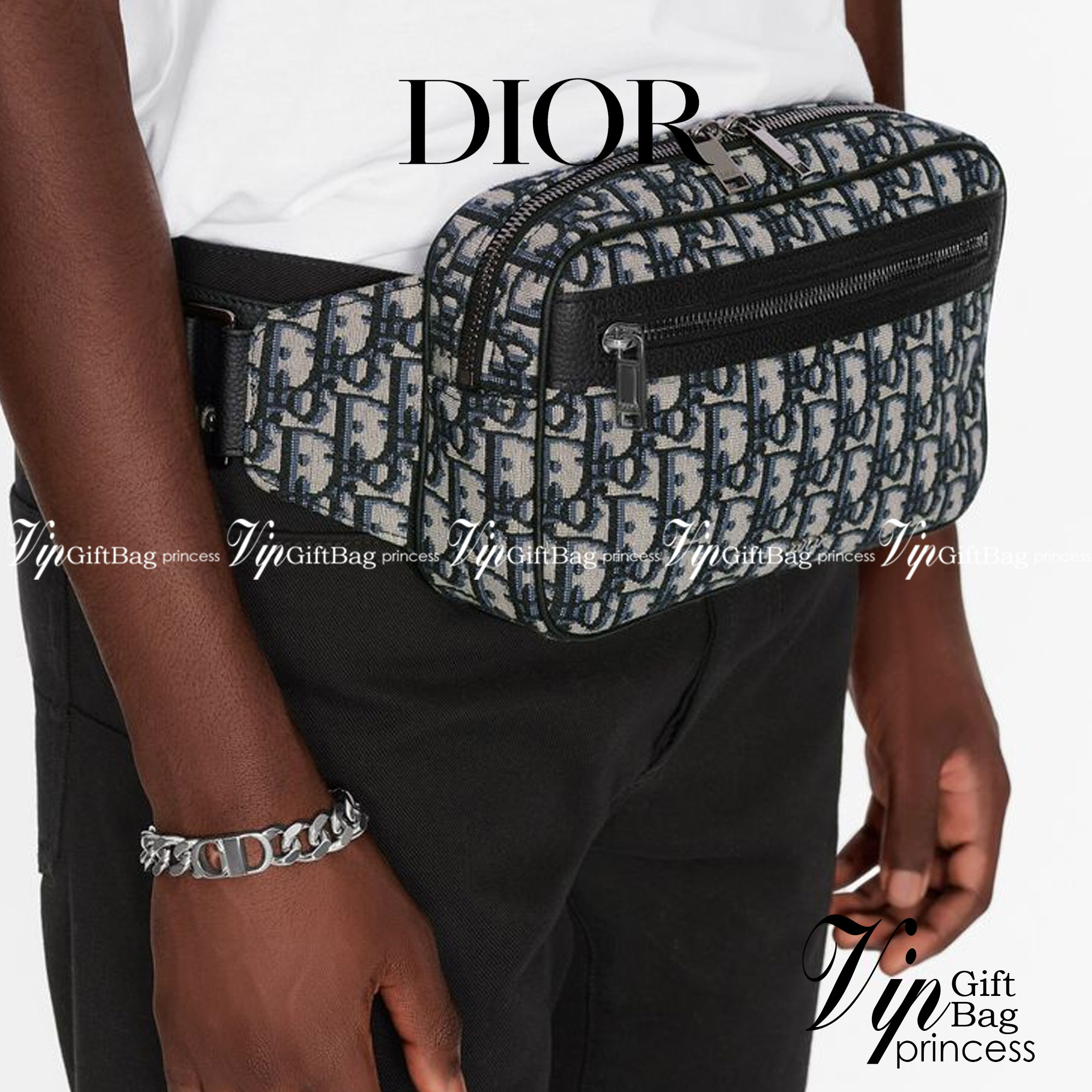 หนังแท้ DIOR BEIGN AND OBLIQUE JACQUARD WAIST BAG / DIOR Belt Bag พร้อมส่งที่ไทย งานหนังแท้และผ้าแจ็คการ์ดออริจินอล ภาพสินค้าถ่ายจากงานขายจริง ใช้งานต่างประเทศได้