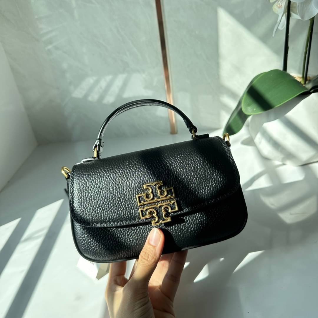 Tory Burch Britten Mini Top Handle Crossbody Bag กระเป๋าสะพายใบเล็กดีไซน์เรียบหรู เกรดออริ สลับแท้ 1:1 ใช้งานต่างประเทศได้