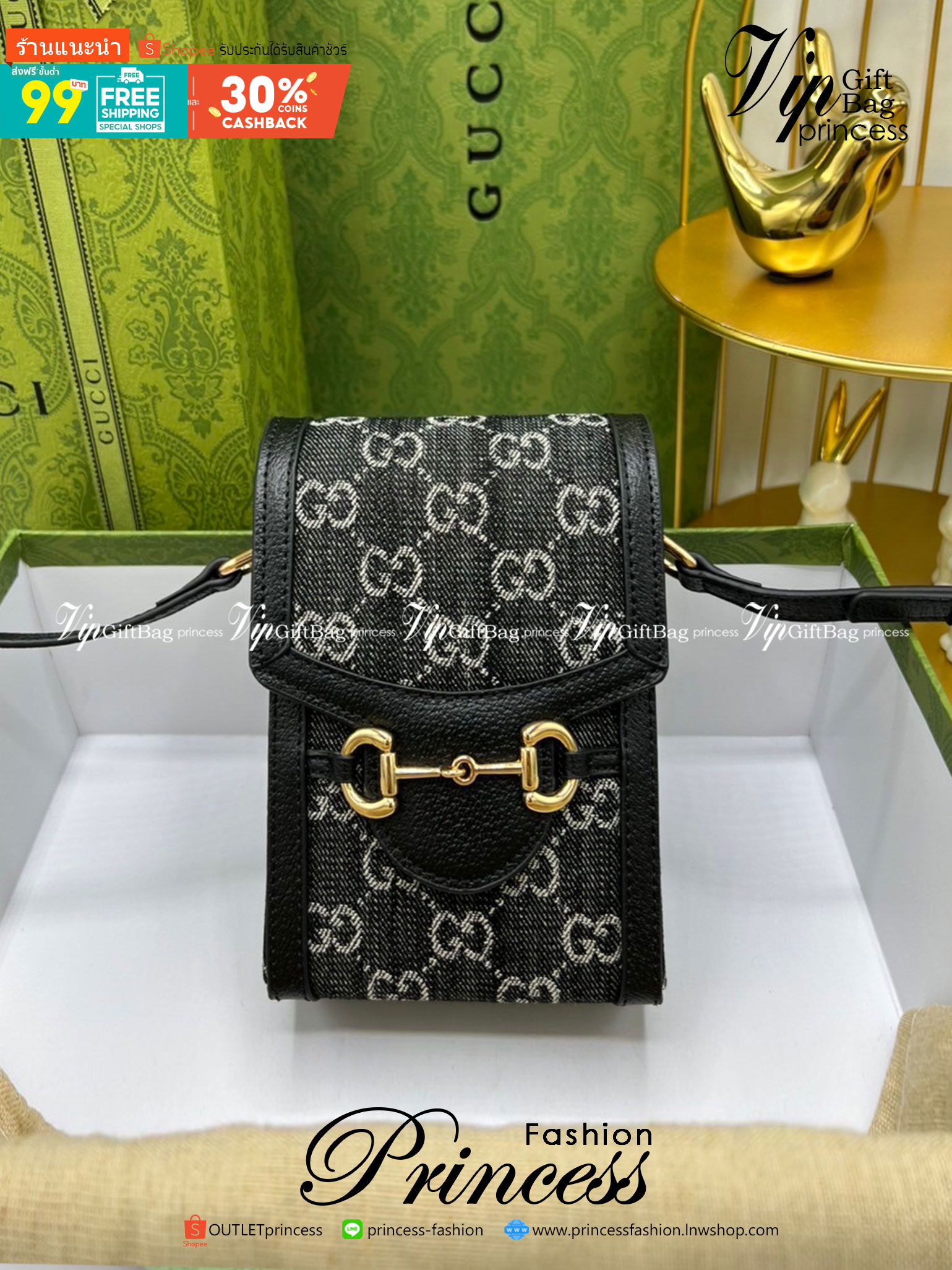 Gucci Jumbo GG mini bag / Gucci Phone Bag เกรดใช้งานสลับใบจริงได้ ออริจินอล รุ่นยอดฮิต ไซส์มินิ ที่ใครๆก็ต้องรู้จัก!! กับคอลเล็กชั่น Gucci Love Parade กระเป๋าขนาดมินิใบนี้รังสรรค์ด้วยผ้าแคนวาส GG จัมโบ้พร้อมตกแต่งด้วยฮาร์ดแวร์ฮอร์สบิต