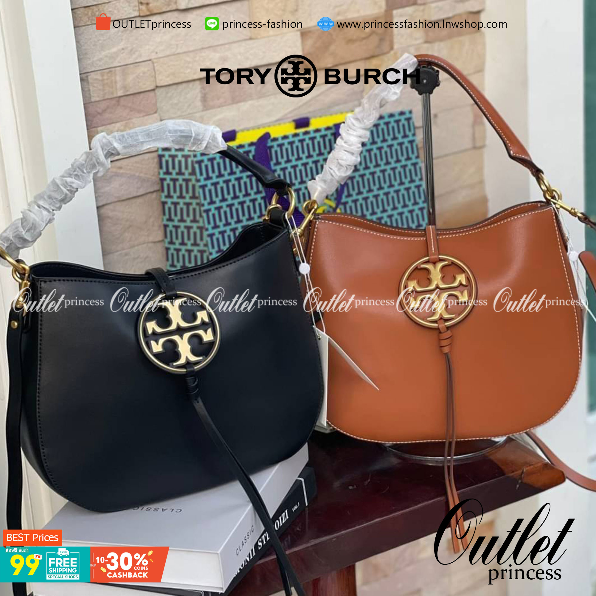 Tory burch miller metal-logo mini hobo bag มีกลิ่นอายสุดคลาสสิก ได้รับแรงบันดาลใจมาจากการขี่ม้า จึงได้ดีไซน์กระเป๋าออกมาในรูปแบบอานหลังม้าสุดเก๋ที่สามารถนำไปมิกซ์แอนด์แมทช์กับสไตล์การแต่งตัวได้หลายชนิด ไม่ว่าจะเป็นกับเดรสทรงยาวหรือกางเกงยีนแสนเท่ตัวโปรดขอ