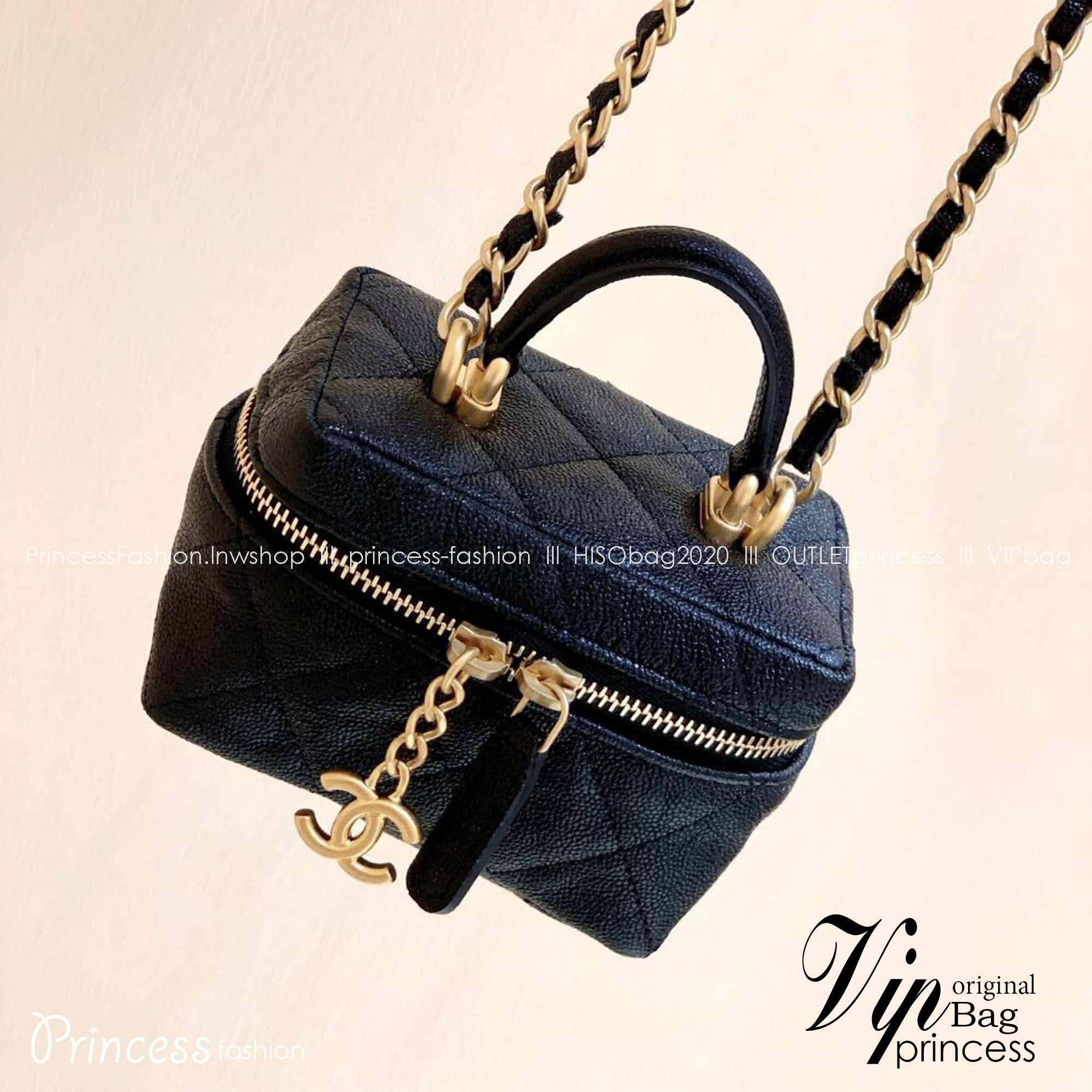 CHANEL Small VANITY With CHAIN พร้อมส่งแล้วค่า งานที่สาวๆ ตามหา เกรดท็อปออรินอล งานเหมือนสุด หนังแท้ สวยงามตามรูป