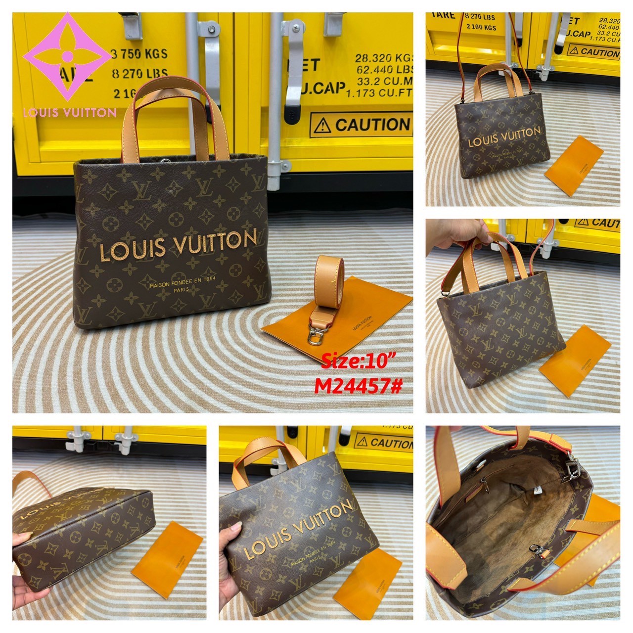 LV Shopper Tote bag Monogram pattern กระเป๋าสะพายทรงโท้ท shopper มี 3 ขนาด สวยคลาสสิค พกพาสะดวก ใช้งานง่ายสุดๆ