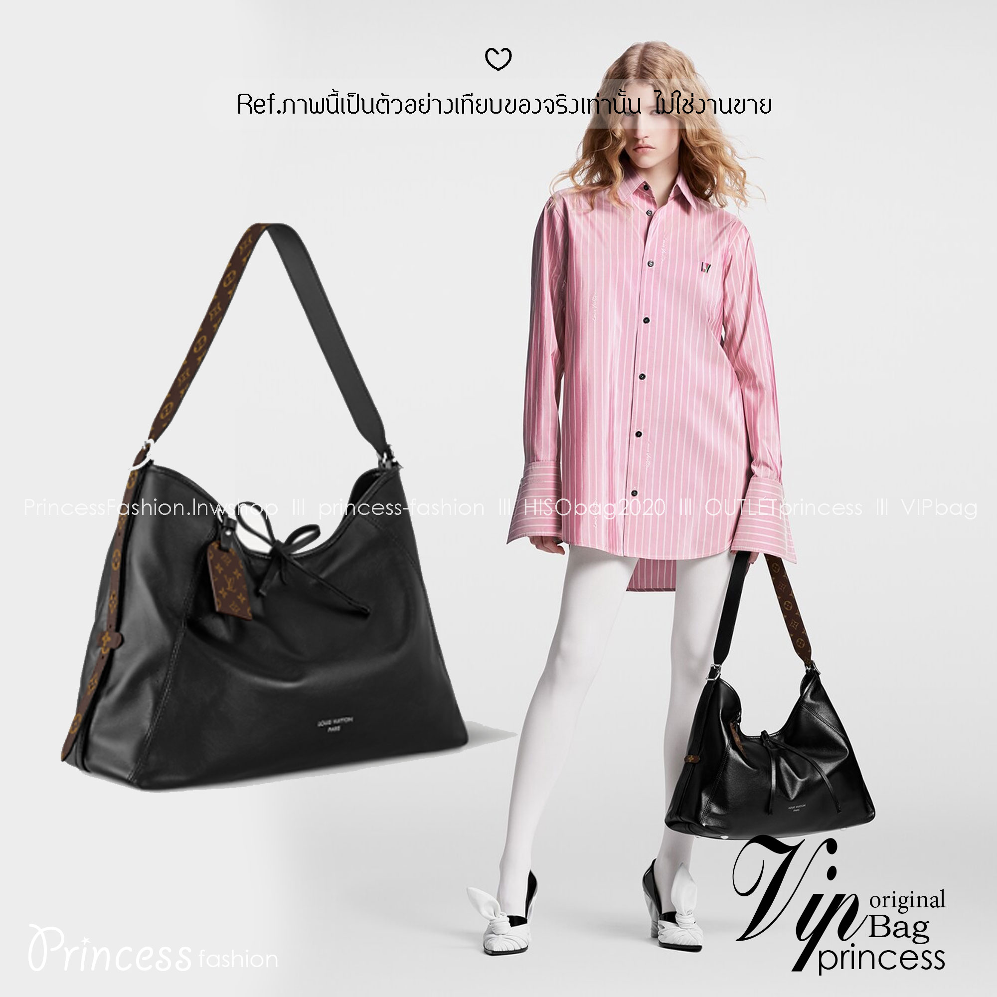 LV CarryAll Vibe MM ใหม่ล่าสุด กระเป๋าสะพายทรงโท้ทใบใหญ่ สวยหรูดีไซน์เรียบง่ายคลาสสิค ดูผู้ดี มาพร้อมใบลูกลายโมโนแกรมสุดไอคอนิก รูปทรงสวยตลอดกาล ใช้ได้กับทุกลุค ทุกโอกาส ภายในโล่งกว้างมาก ใส่ของสำคัญได้ครบแน่นอนจ้า