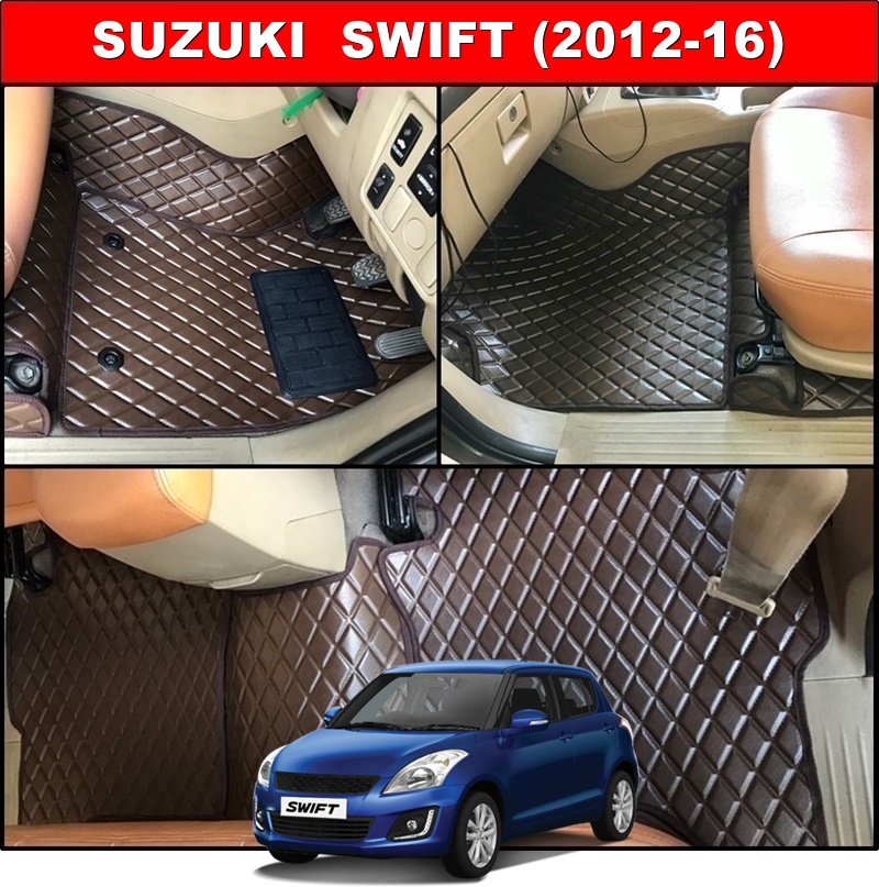 พรมปูพื้นรถยนต์ SUZUKI SWIFT ปี2012-16 ลายDIAMOND ยางปูพื้นรถยนต์EVA เต็มคัน