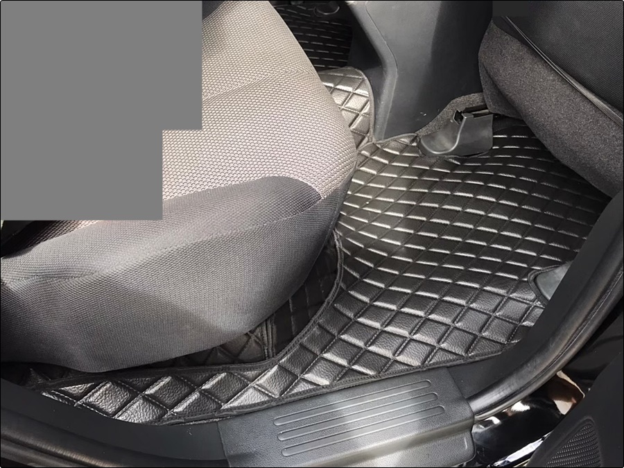 พรมปูพื้นรถยนต์ PAJERO SPORT ปี2008-14 ลายไดมอนด์ ยางปูพื้นรถยนต์EVA เข้ารูป เต็มคัน