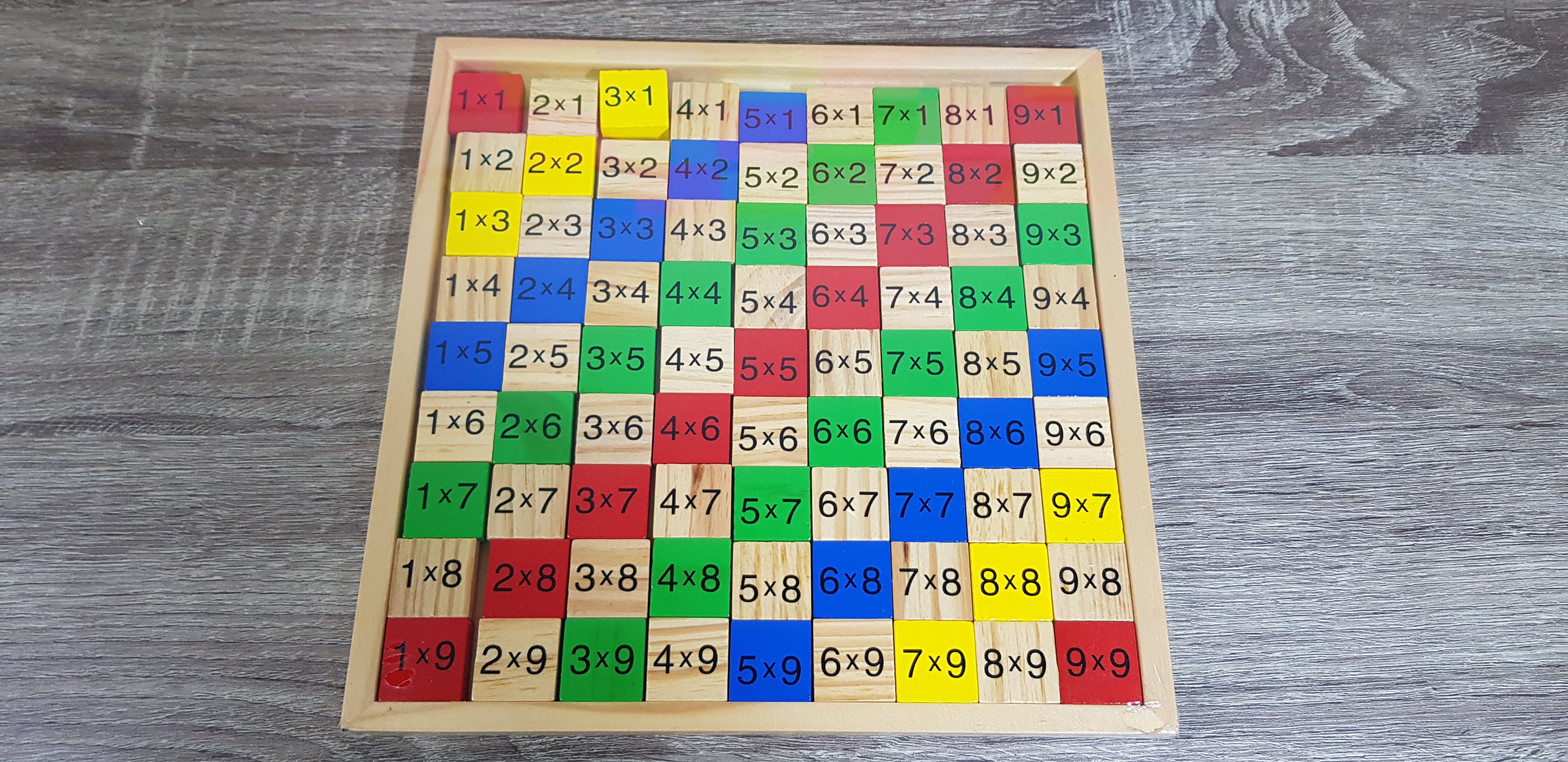 กระดานฝึกสูตรคูณไม้ขนาด (22x22cm.)