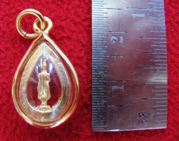 จี้พระประจำวันเกิดวันจันทร์ ปางห้ามญาติ องค์เล็กล้อมเพชรเลี่ยมทองไมครอนค่ะ