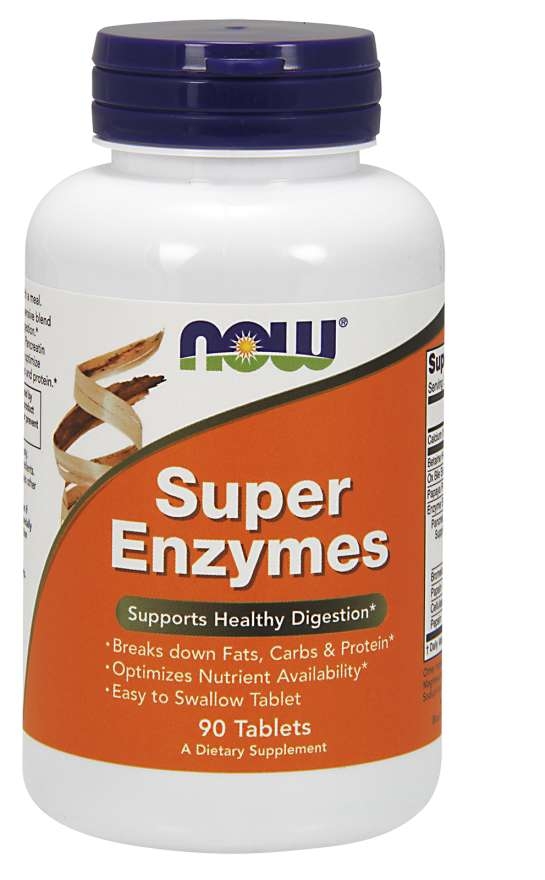 ส่งฟรีลงทะเบียนมีพร้อมส่งค่ะ Now Foods Super Enzymes 90 Tablets